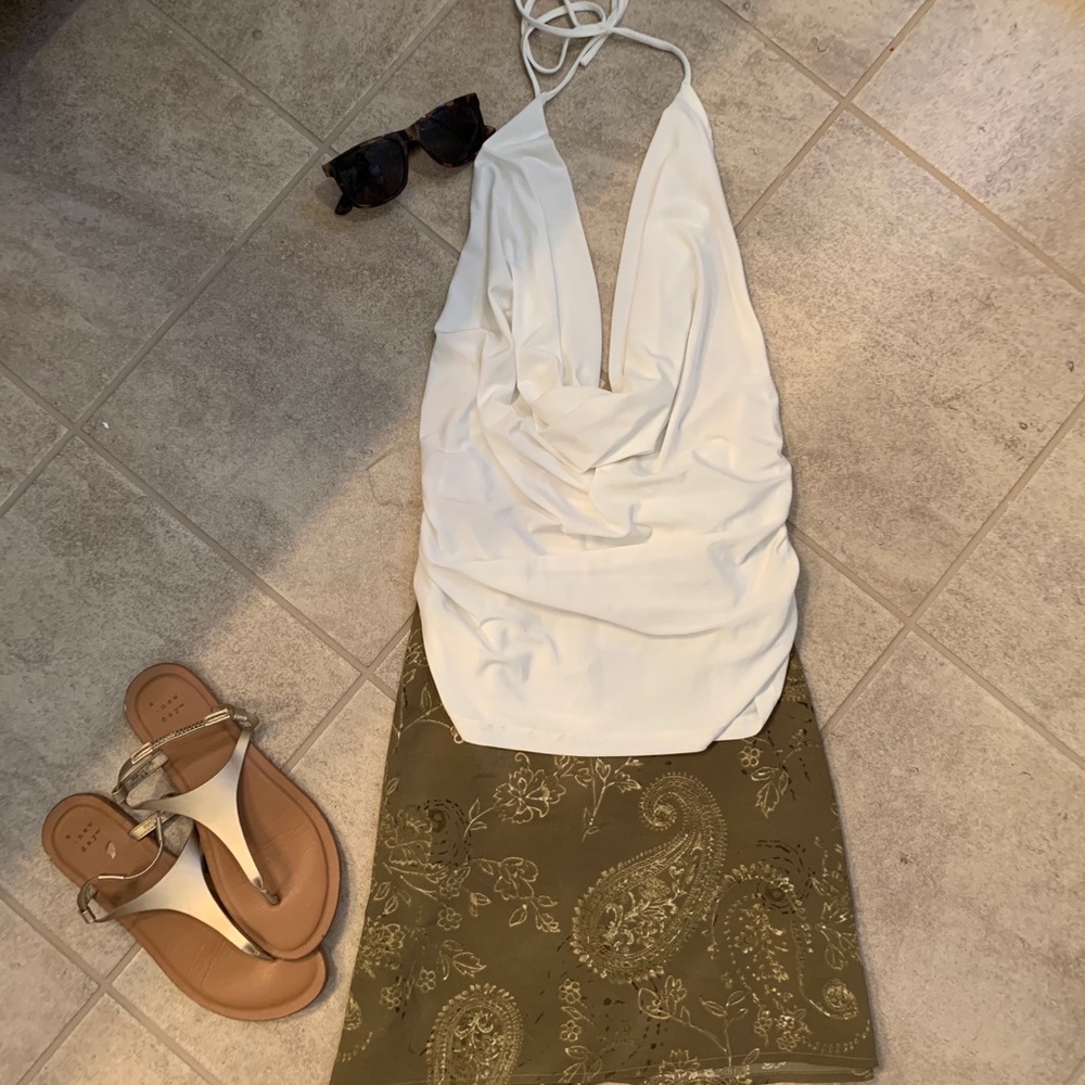 Express floral skirt with top NWT